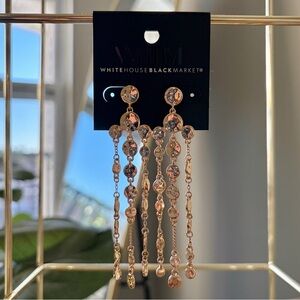 SOLD NEW White House Black Market Gold Tone Dangle Earrings